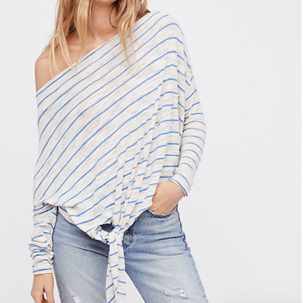 NEW We The Free Striped Love Lane Tee Free People